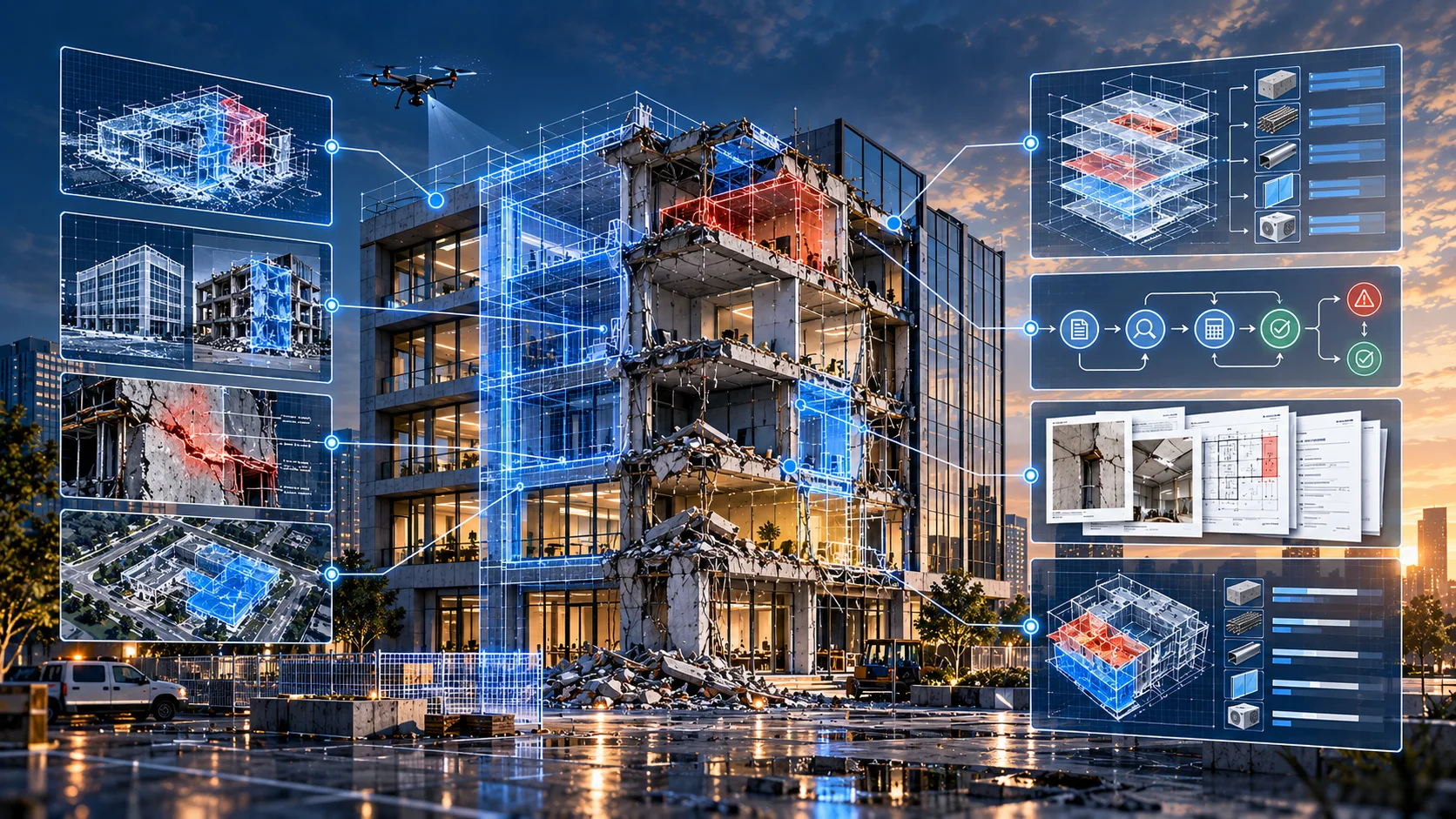 Insurance and building damage assessment dashboard